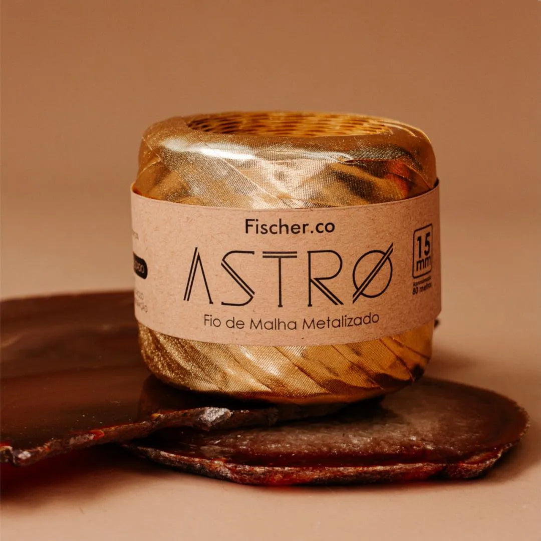 ASTRO – Fil de maille métallisé – Doré
