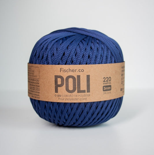 Fil POLI 3 mm – 220 mètres – Bleu Marine Oxford