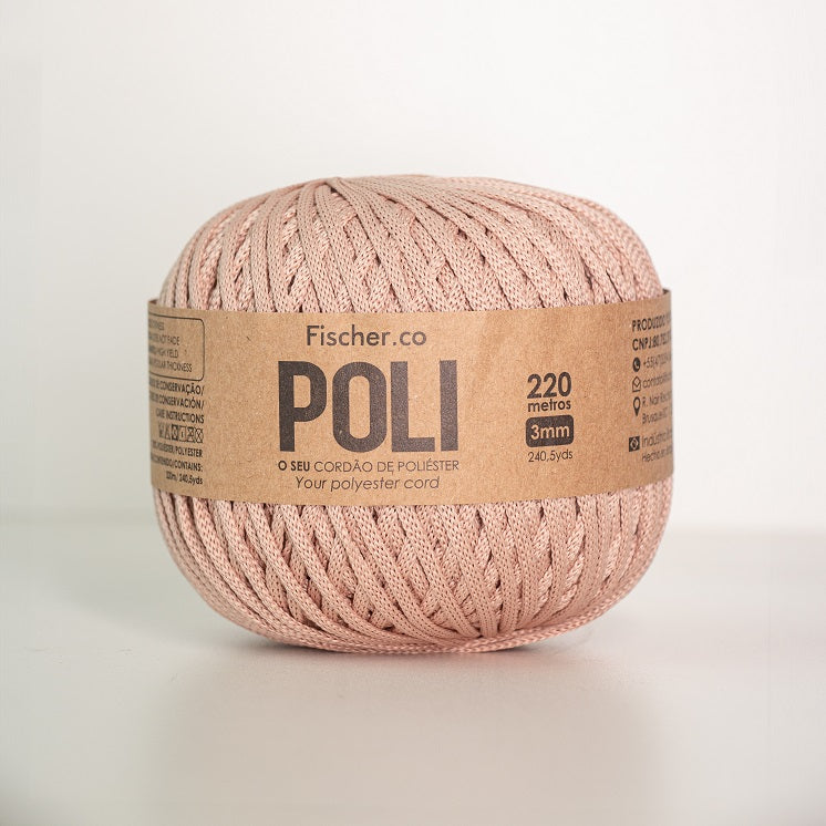Fil POLI 3 mm – 220 mètres – Rose Nude