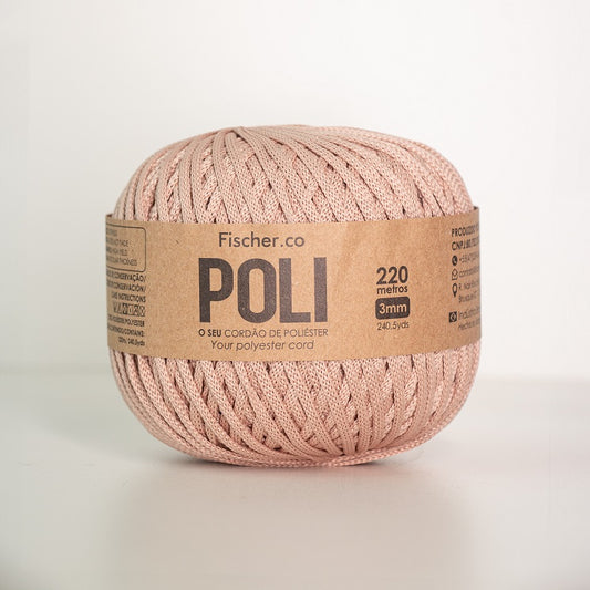 Fil POLI 3 mm – 220 mètres – Rose Nude