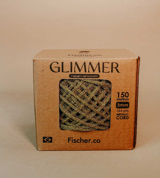 Glimmer – Fil Métallisé – 3 mm – 150 m – Couleur : Doré